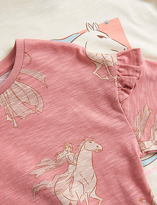 2pk Pure Cotton Disney Frozen&trade; Tops (2-10 Yrs)