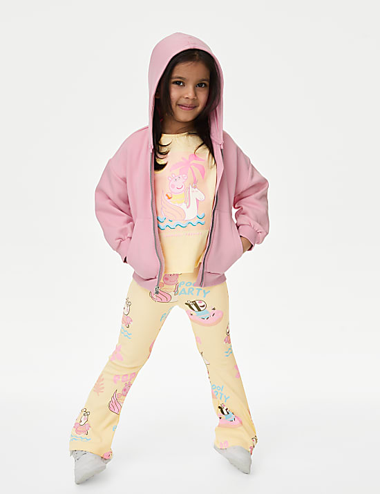 Cotton Rich Peppa Pig™ Flared Leggings (2-8 Yrs)