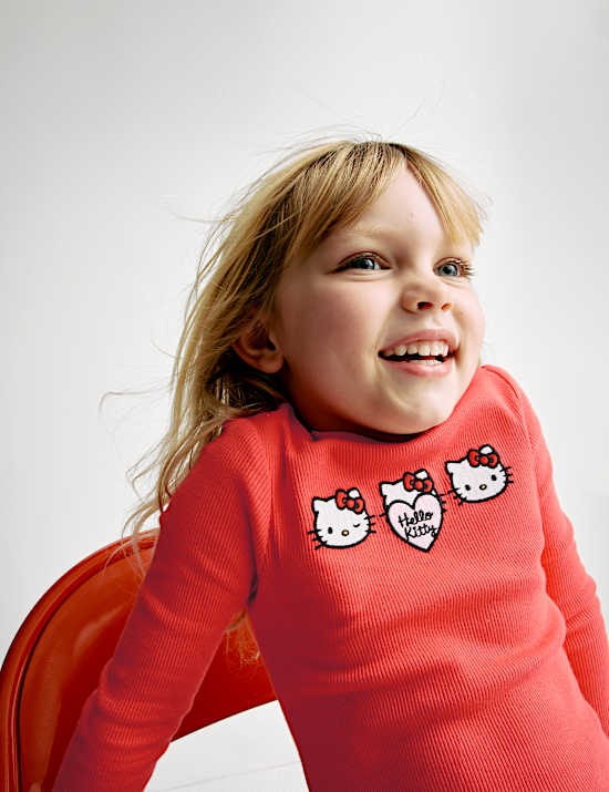 Cotton Rich Hello Kitty&trade; Top (2-8 Yrs)