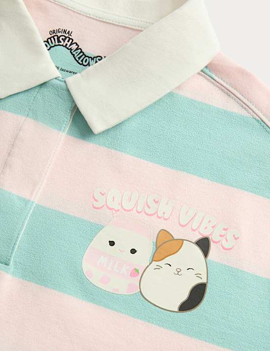 Pure Cotton Squishmallows&trade; Rugby Top (2-10 Years)