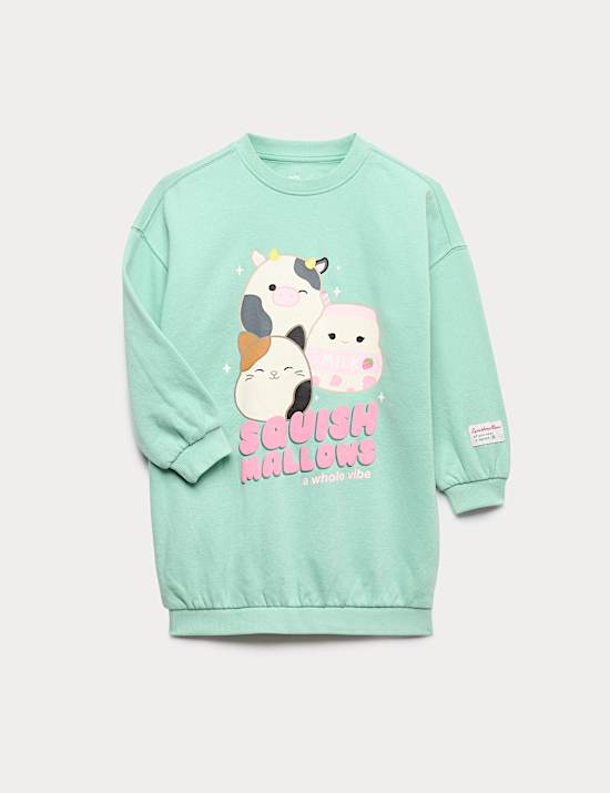 Cotton Rich Squishmallow&trade; Longline Sweat (2-10 Years)