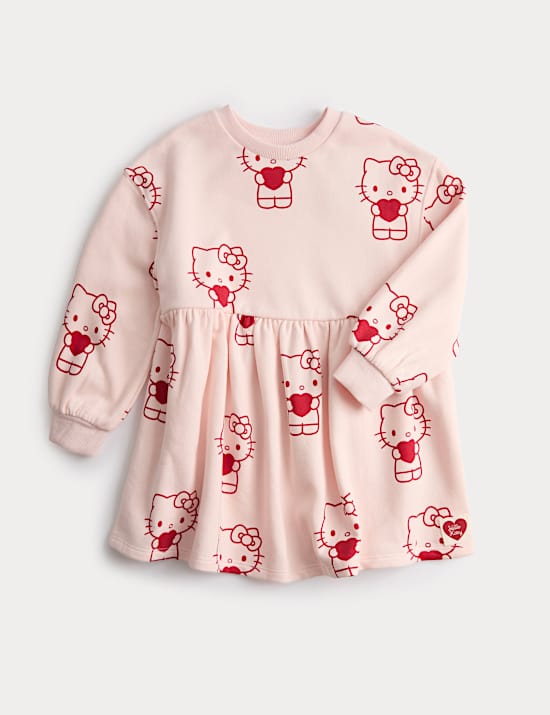 Cotton Rich Hello Kitty&trade; Sweatshirt Dress (1-10 Years)
