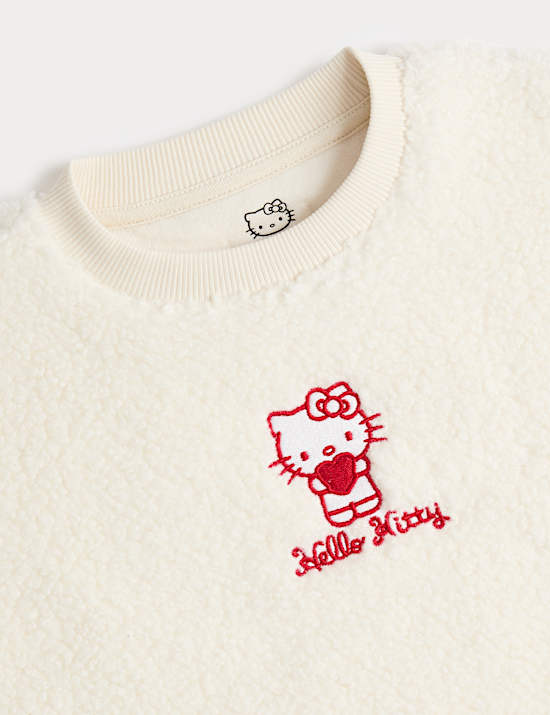 Cotton Rich Borg Hello Kitty&trade; Sweatshirt (1-10 Years)