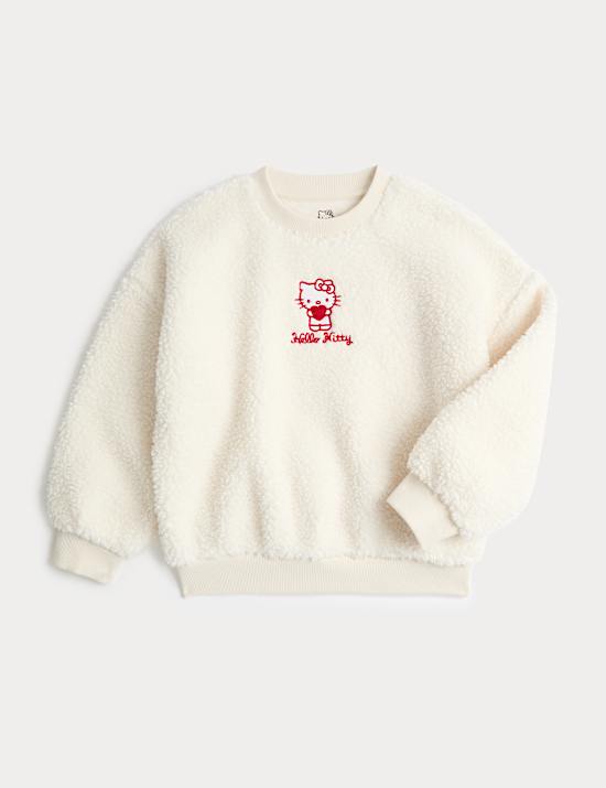 Cotton Rich Borg Hello Kitty&trade; Sweatshirt (1-10 Years)