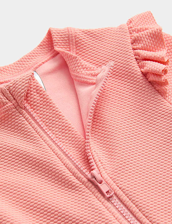 2pc Textured All in One Swim Set (0-3 Yrs)