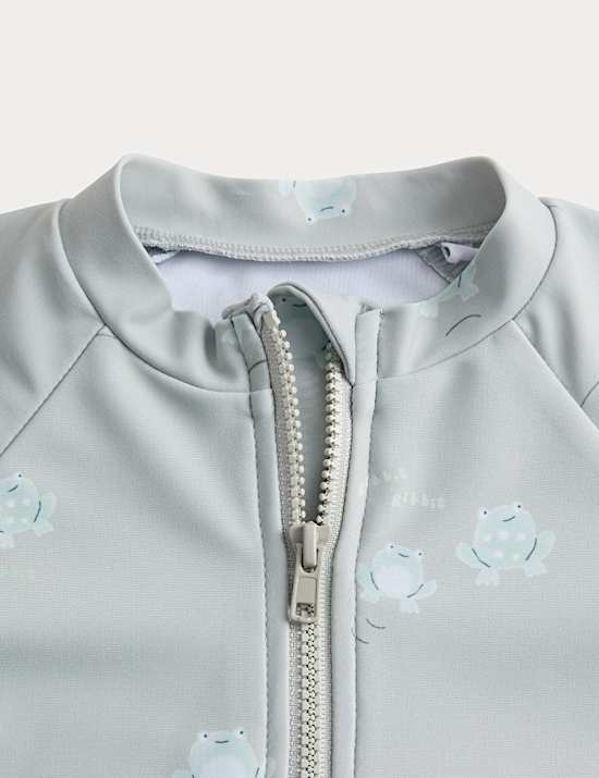 2pc Frog Rash Vest Swim Set (0-3 Yrs)