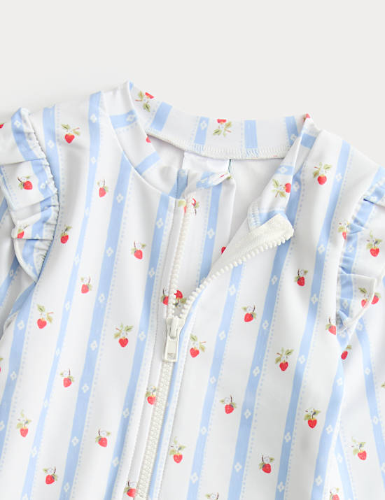 Strawberry Stripe Swimsuit (0-3 Yrs)