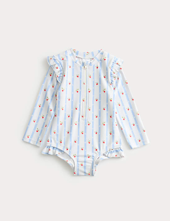 Strawberry Stripe Swimsuit (0-3 Yrs)