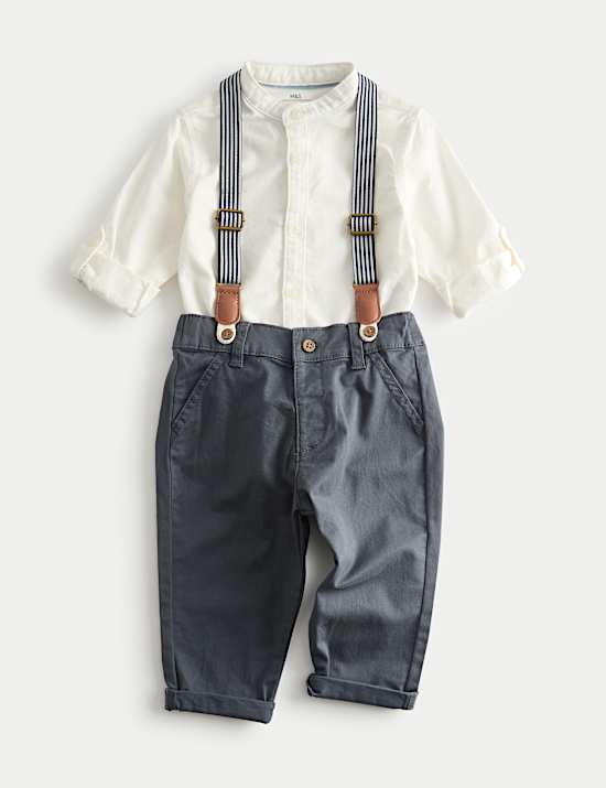 3pc Cotton Rich Top & Bottom Outfit (0-36 Mths)