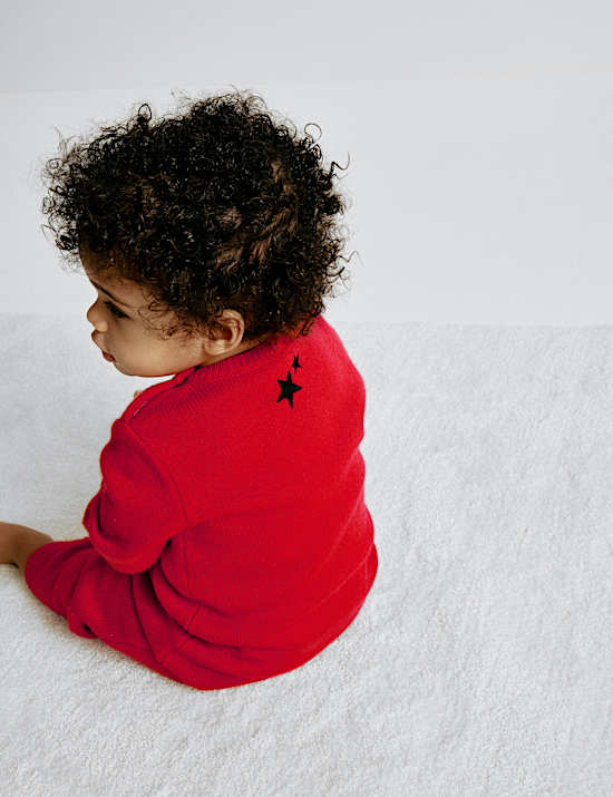 Merino Wool Rich 'Star' All in One (0-3 Yrs)