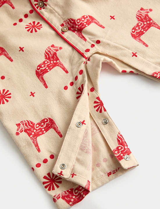 Pure Cotton Horse Print Romper (0-3 Yrs)