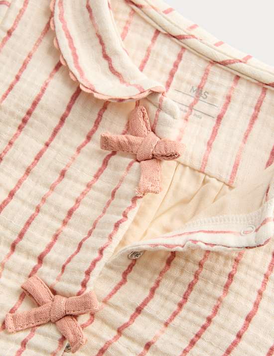 Pure Cotton Cupid Striped All in One (0-3 Yrs)