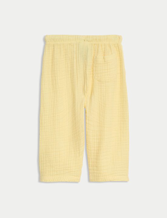 Pure Cotton Paperbag Trousers (0-3 Yrs)