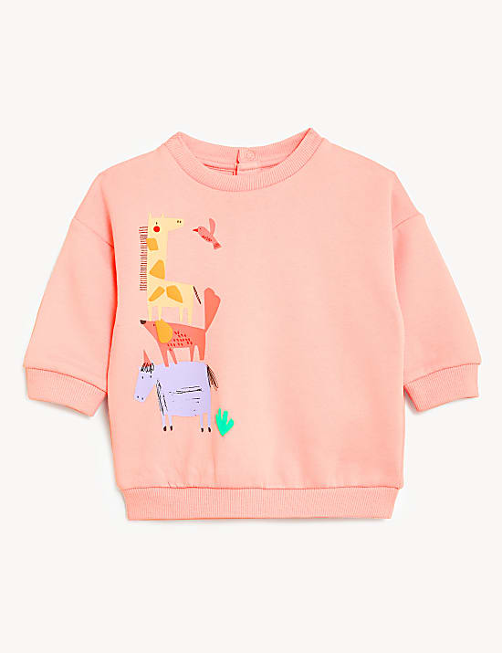 Cotton Rich Animal Sweatshirt
