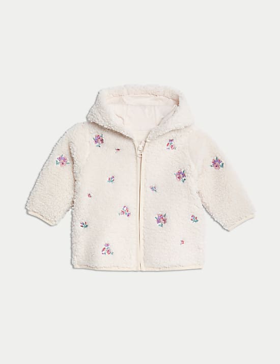 Borg Floral Jacket (0-3 Yrs)