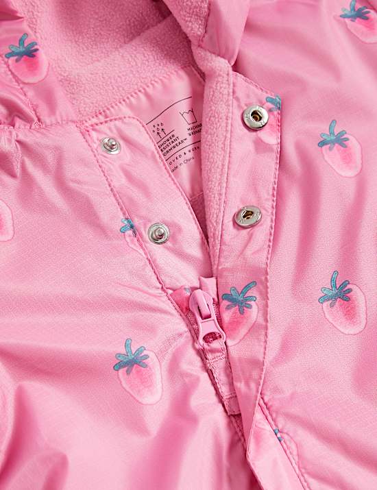 Strawberry Hooded Puddlesuit (0-3 Yrs)