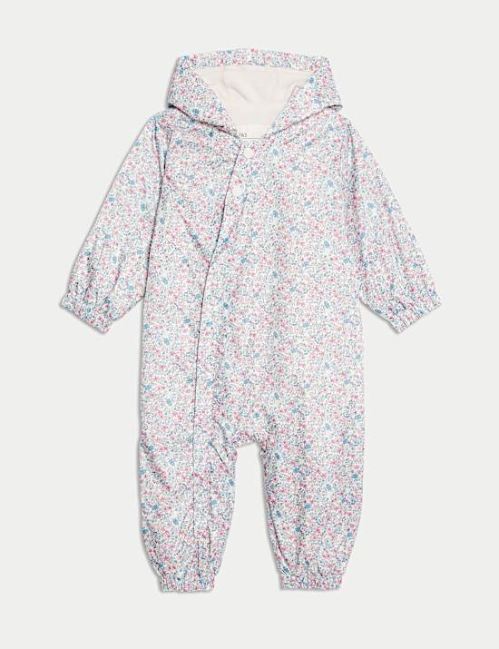 Combinaison de pluie à petit motif fleuri (jusqu’au 3&nbsp;ans)