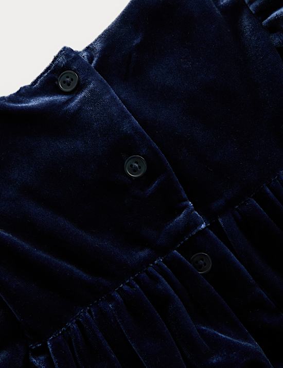 2pc Velvet Bow Dress with Tights (0-6 Yrs)