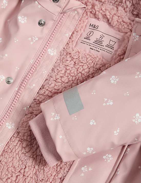 Ditsy Hooded Fisherman Jacket (3 Mths-3 Yrs)