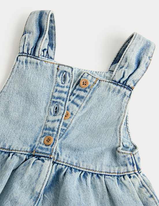 Pure Cotton Denim Romper (0-3 Yrs)