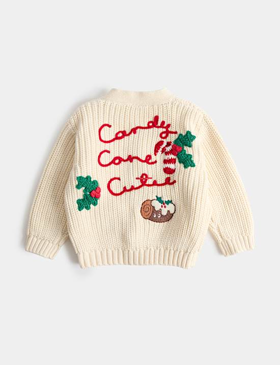 Pure Cotton Christmas Cardigan