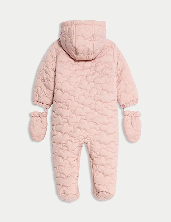 Combinaison de ski matelassée à capuche (jusqu'au 3 ans)