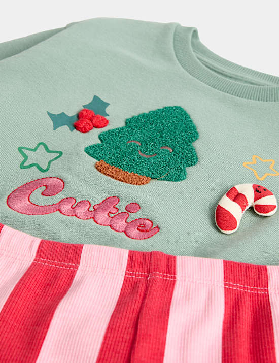 Cotton Rich Christmas Top & Bottom Outfit