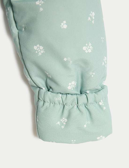 Combinaison de ski à imprimé petites fleurs (jusqu’au 3 ans)