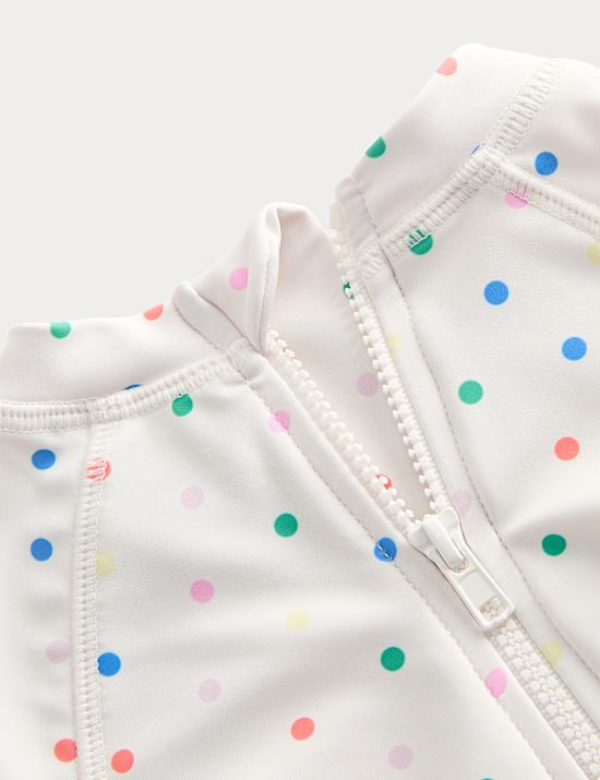 2 Piece Polka Dot Swimsuit with Hat (0-5 Yrs)