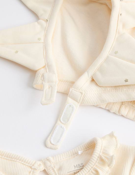 Lot de 2 pi&egrave;ces robe en coton avec serre-t&ecirc;te &agrave; motif &eacute;toiles (jusqu&rsquo;au 3 ans)
