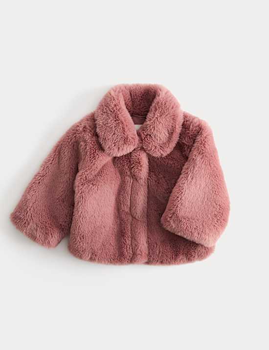 Faux Fur Collared Jacket (0-5 Yrs)