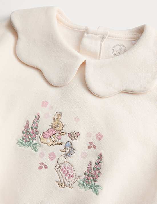 2pc Cotton Rich Peter Rabbit™ Collar Sweat Outfit (0-3 Yrs)