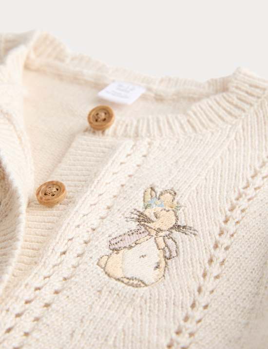 Pure Cotton Peter Rabbit Cardigan (0-3 Years)