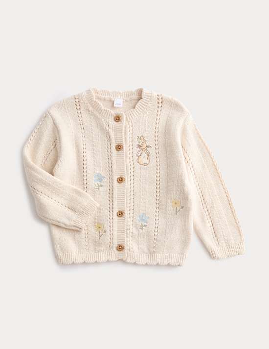 Pure Cotton Peter Rabbit Cardigan (0-3 Years)
