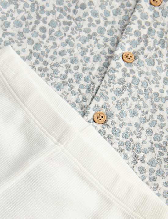 Pure Cotton Peter Rabbit&trade; Floral Outfit (1-3 Yrs)