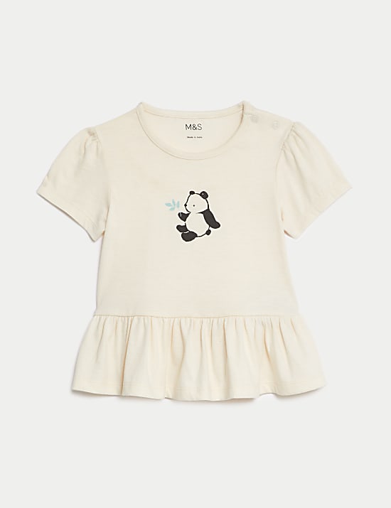 Pure Cotton Panda Top (0-3 Yrs)