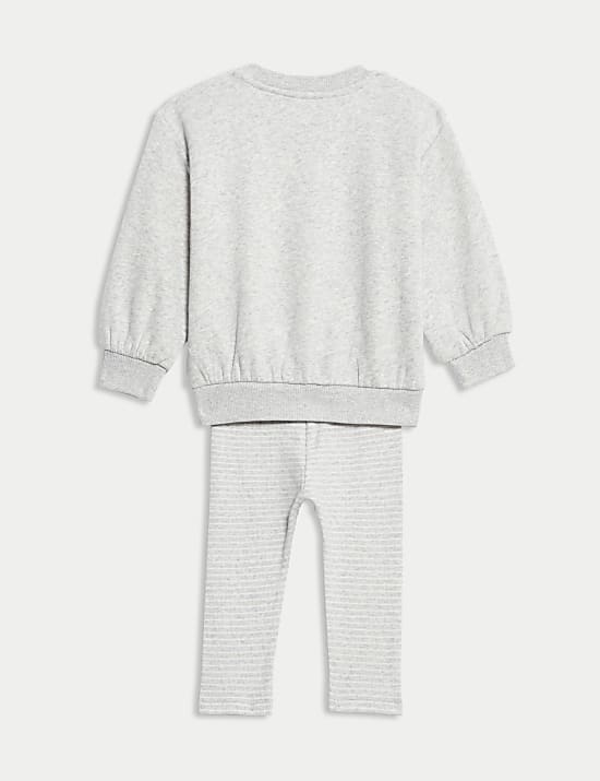 2pc Cotton Rich Little Bunny Slogan Outfit (0-3 Yrs)