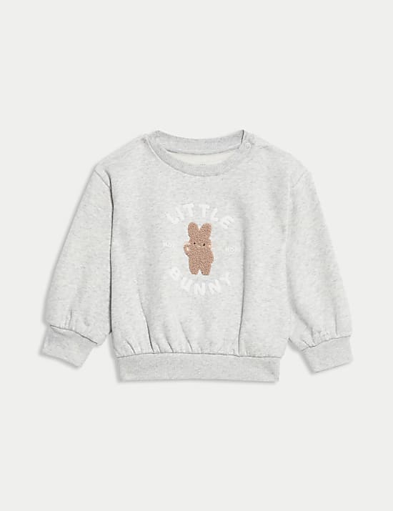 2pc Cotton Rich Little Bunny Slogan Outfit (0-3 Yrs)