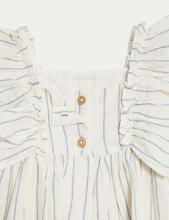 Cotton Rich Striped Dress (0-6 Yrs)