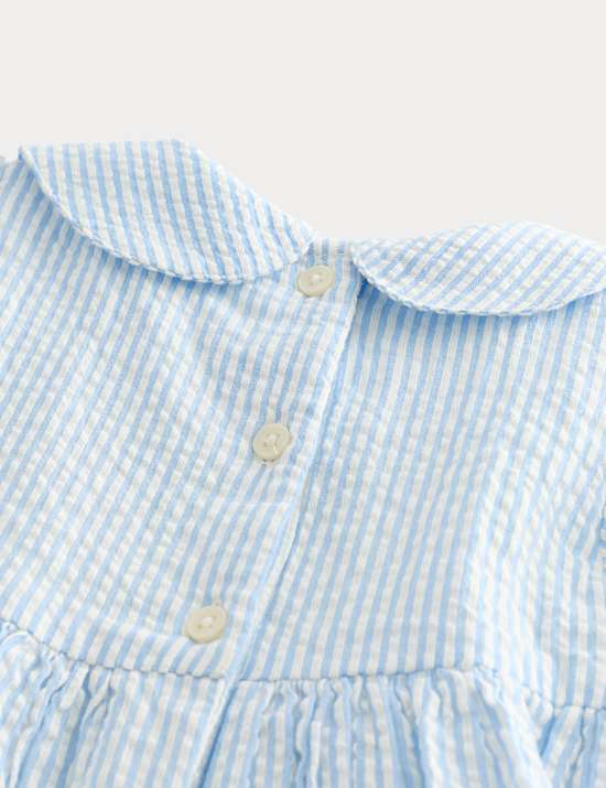 Pure Cotton Smock Dress with Knickers (0-3 Yrs)