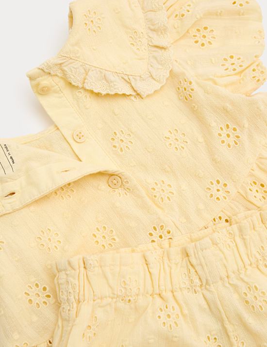 2 Piece Pure Cotton Blouse and Bloomers (0-3 Yrs)