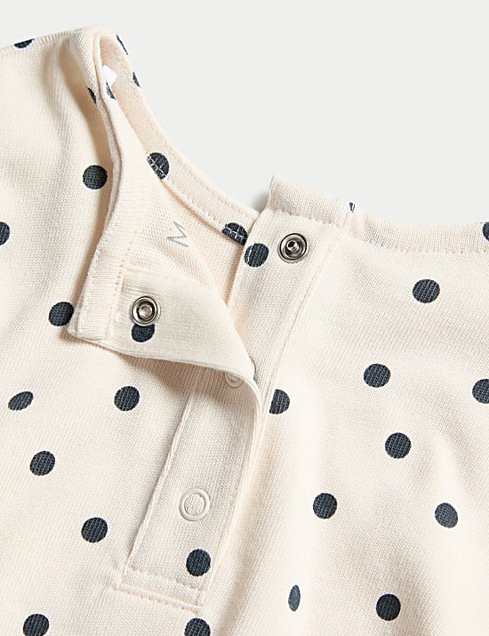 2pc Cotton Rich Spotted Outfit (0-3 Yrs)