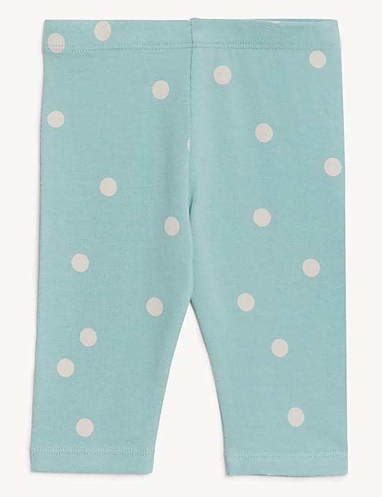 Cotton Rich Spot Leggings (0-3 Yrs)