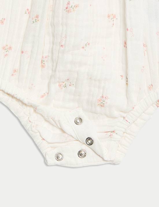 Pure Cotton Ditsy Paddler (0-3 Yrs)