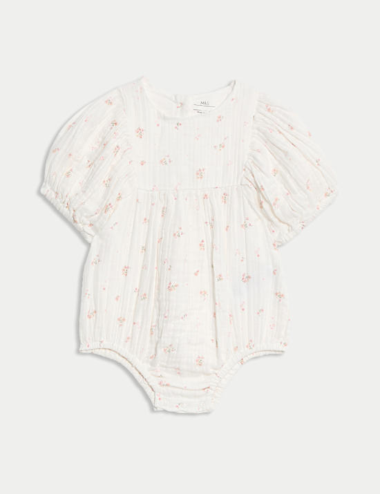 Pure Cotton Ditsy Paddler (0-3 Yrs)