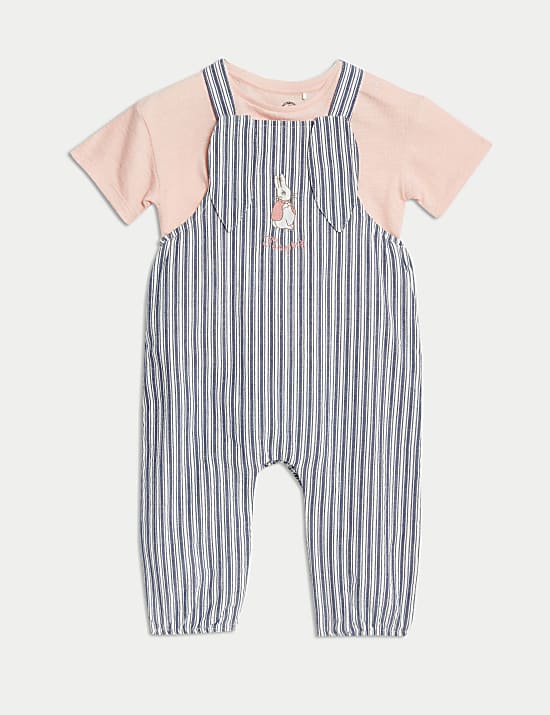 Dvoudílný outfit z&nbsp;čisté bavlny s&nbsp;motivem Králíček Petr (0–3&nbsp;roky)