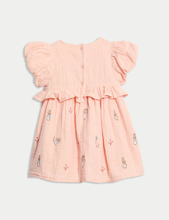Pure Cotton Peter Rabbit™ Dress (0-3 Yrs)