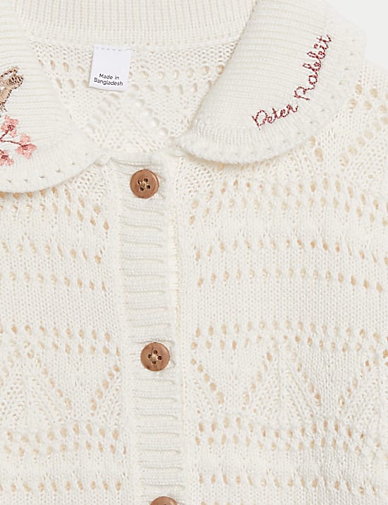 Pure Cotton Peter Rabbit™ Cardigan (0-3 Yrs)