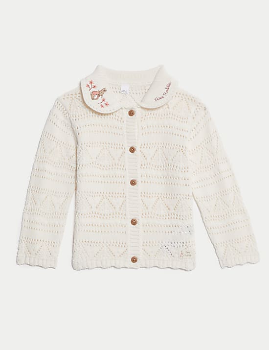 Pure Cotton Peter Rabbit™ Cardigan (0-3 Yrs)