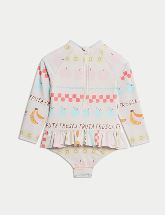 Badeanzug mit Obstprint (0–3 J.)
